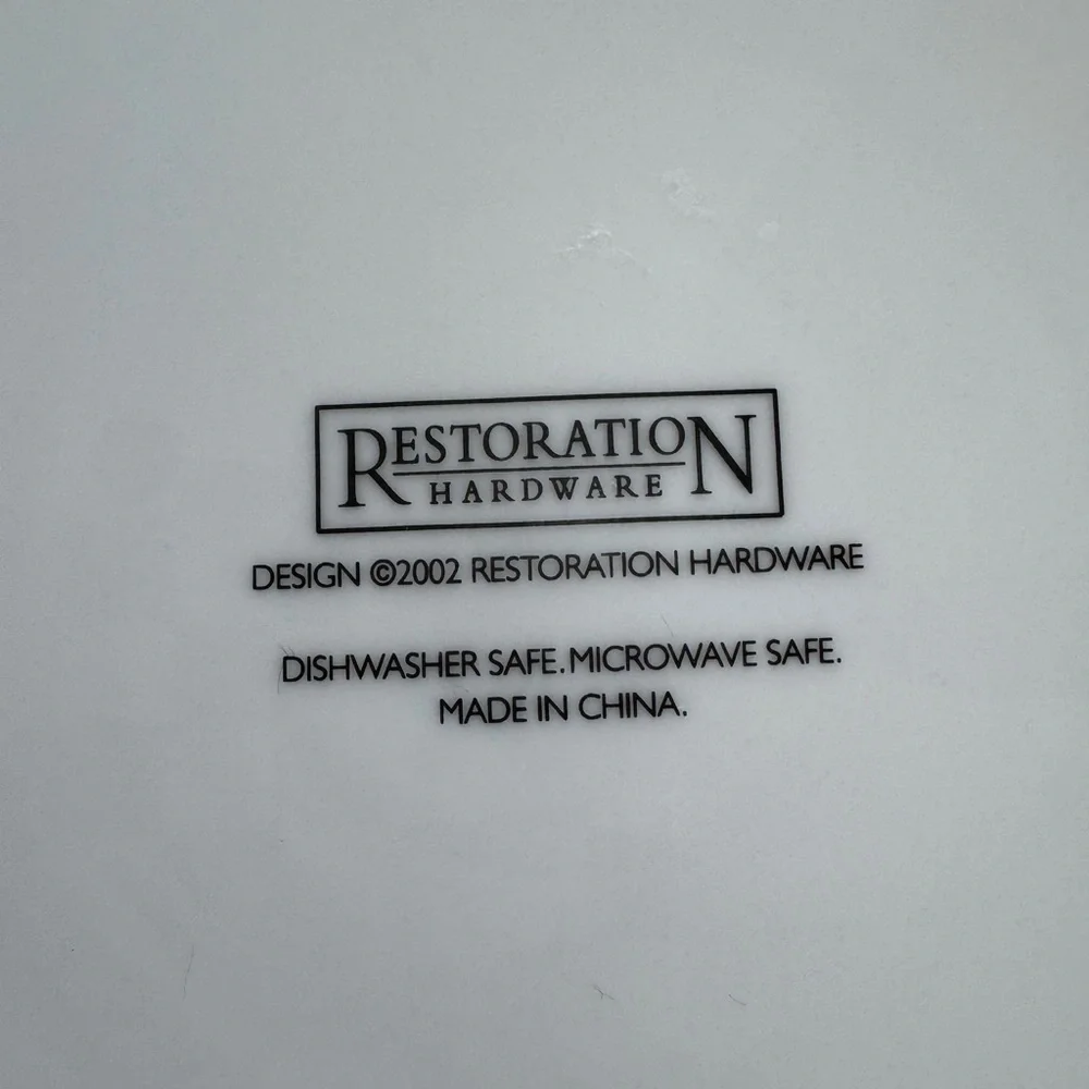 Vintage Restoration Hardware Roquefort cheese plate